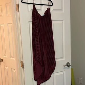 Gorgeous Velvety Maroon She+Sky Dress